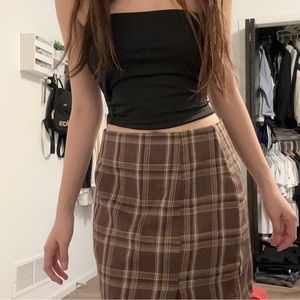 Brown Mini Skirt